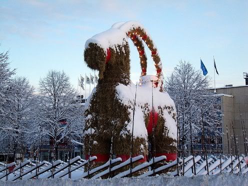 yule goat in sweden
